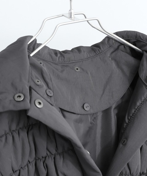 【セール】T/Nタフタ 中綿シャーリングバルーンジャケット（ダウンジャケット/コート）｜Fashion Letter（ファッションレター）