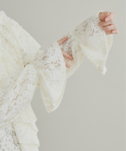 ホワイト フリル トップス シフォンフリルトップス – BUNNY APARTMENT