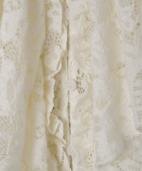 Olu.（オルドット）の「2wayフラワーレースフリルトップス（シャツ/ブラウス・レディース・アイボリー/ブラック・FREE）」の19枚目の写真