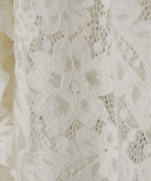 Olu.（オルドット）の「2wayフラワーレースフリルトップス（シャツ/ブラウス・レディース・アイボリー/ブラック・FREE）」の20枚目の写真