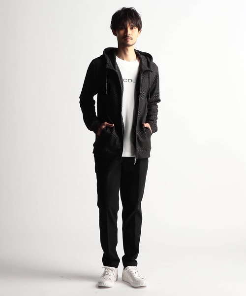 NICOLE CLUB FOR MEN（ニコルクラブフォーメン）の「アラカルトジャカード イージースラックス（その他パンツ・メンズ・ブラック系1/ブラック系2/ネイビー系・SMALL/MEDIUM/LARGE/X-LARGE）」の4枚目の写真