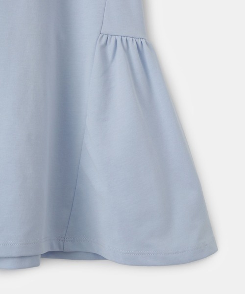 ROPE' PICNIC(ロペピクニック)の「【KIDS】デザインネックカットソーワンピース(ワンピース・キッズ・サックスブルー/ブラック・S/M/L)」の7枚目の写真