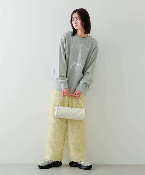 SENSE OF PLACE by URBAN RESEARCH(センスオブプレイスバイアーバンリサーチ)の「ハクプリントドラムバッグ(ハンドバッグ・レディース・アイボリー/ブラック/グレー・ONE)」の7枚目の写真