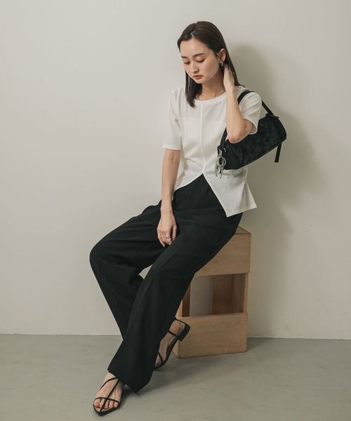 SENSE OF PLACE by URBAN RESEARCH(センスオブプレイスバイアーバンリサーチ)の「ハクプリントドラムバッグ(ハンドバッグ・レディース・アイボリー/ブラック/グレー・ONE)」の10枚目の写真