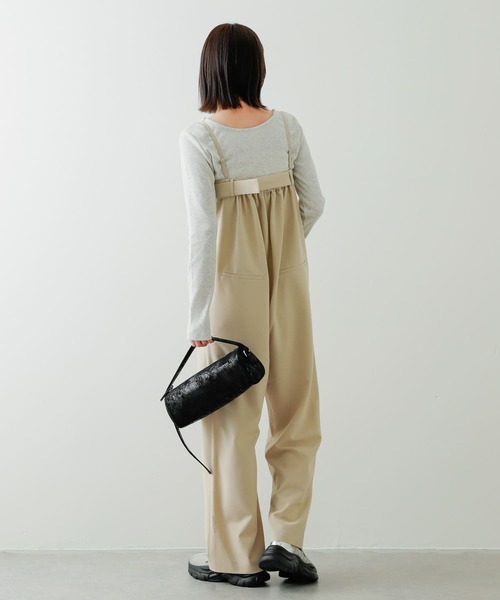 SENSE OF PLACE by URBAN RESEARCH(センスオブプレイスバイアーバンリサーチ)の「ハクプリントドラムバッグ(ハンドバッグ・レディース・アイボリー/ブラック/グレー・ONE)」の14枚目の写真