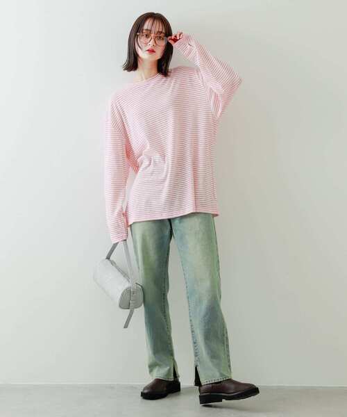 SENSE OF PLACE by URBAN RESEARCH(センスオブプレイスバイアーバンリサーチ)の「ハクプリントドラムバッグ(ハンドバッグ・レディース・アイボリー/ブラック/グレー・ONE)」の21枚目の写真