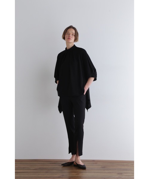 LE PHIL ルフィル　タフタコンビカットソー LE PHIL ルフィル タフタコンビカットソー ブラック 美品