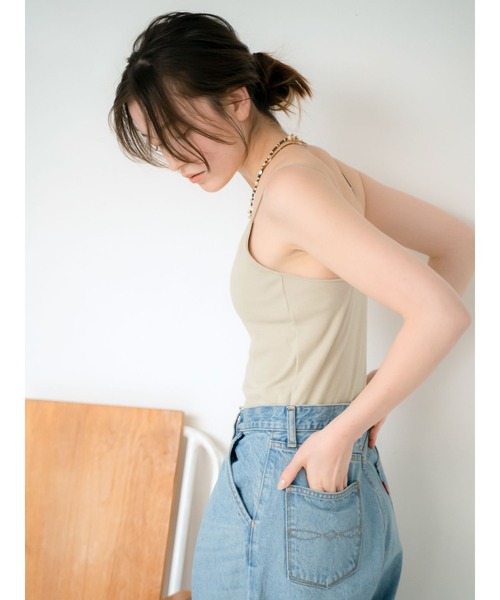 Ungrid（アングリッド）の「深Ｖネックキャミソール（キャミソール・レディース・オフホワイト/ヘザーグレー/ブラック・FREE）」の19枚目の写真