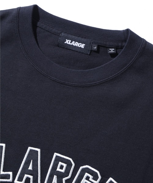 大人気 XLARGE LA VARSITY S/S TEE ディテールにこだわった一着 エクストララージ XLARGE LA VARSITY S/S TEE BLACK