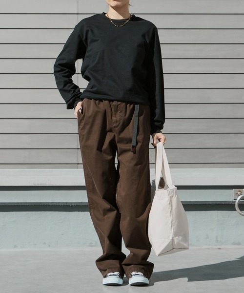 Gramicci（グラミチ）の「Gramicci/グラミチ REGULAR FIT PANT レギュラーシルエット フィットパンツ 2026年春夏（チノパンツ・メンズ・ベージュ/ライトベージュ/グレー/オリーブ/ネイビー/ブラック/ナチュラル/グリーン/チャコール/チョコ・L/XL/M/S/XXL）」の4枚目の写真