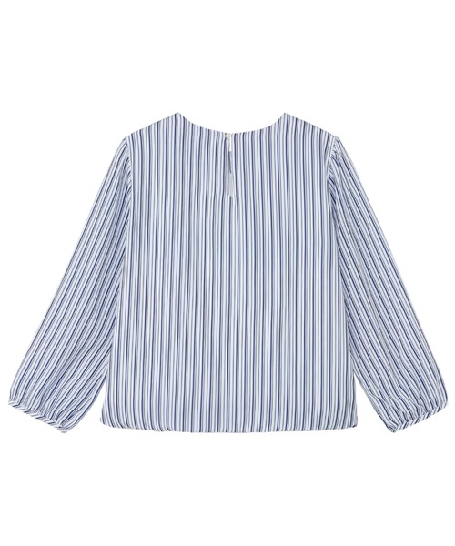 TICCA - 美品 ティッカ シャツ ブラウス ブルー ストライプ サイズフリー 長袖 TICCA - 美品 ティッカ シャツ ブラウス ブルー ストライプ