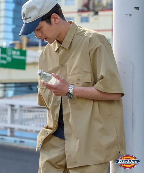 Dickies/ディッキーズ T/Cツイル 半袖ワークシャツ（シャツ/ブラウス