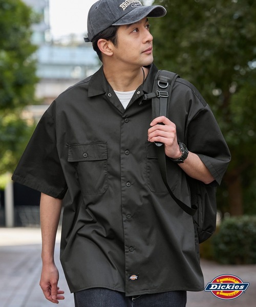 Dickies/ディッキーズ T/Cツイル 半袖ワークシャツ MONO-MART