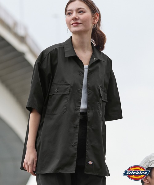 Dickies/ディッキーズ T/Cツイル 半袖ワークシャツ MONO-MART