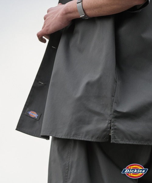 Dickies（ディッキーズ）の「Dickies/ディッキーズ T/Cツイル 半袖ワークシャツ（シャツ/ブラウス・メンズ・ブラック/チャコール/ベージュ・2L/M/L）」の22枚目の写真