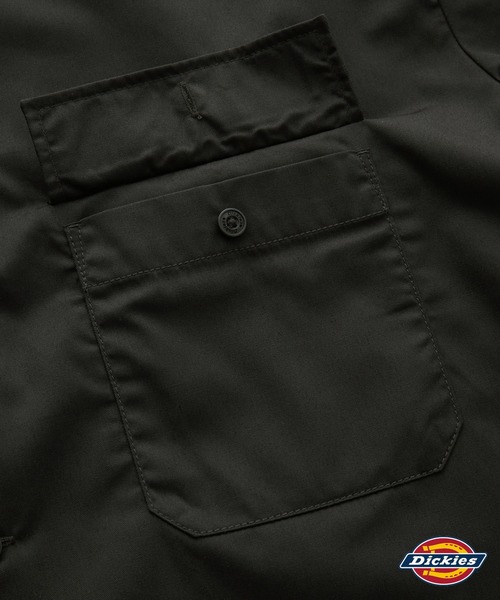 Dickies（ディッキーズ）の「Dickies/ディッキーズ T/Cツイル 半袖ワークシャツ（シャツ/ブラウス・メンズ・ブラック/チャコール/ベージュ・2L/M/L）」の5枚目の写真