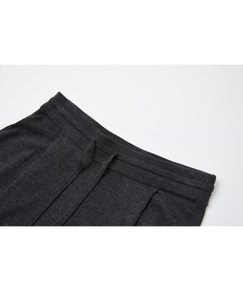 tageechita(タジチタ)の「【tageechita】ドローストリング ニットワイドパンツ(デニムパンツ・レディース・チャコールグレー/ブラウン・S/M/L)」の8枚目の写真