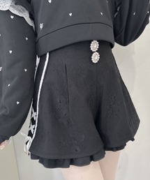 総レースサイドラインショートパンツ