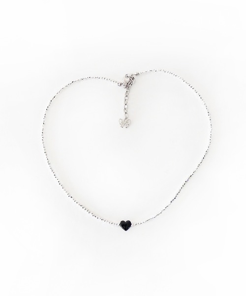 Casselini（キャセリーニ）の「Casselini(キャセリーニ)ハートキラキラネックレス（ネックレス・レディース・ブラック/レッド/ブルー・FREE）」の6枚目の写真
