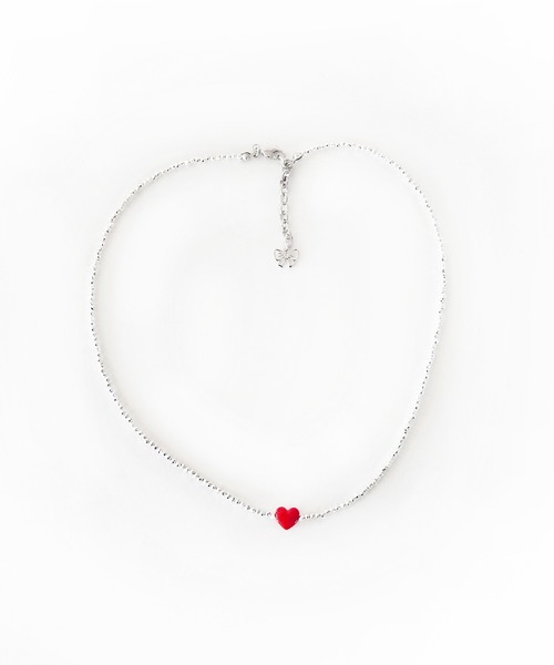 Casselini（キャセリーニ）の「Casselini(キャセリーニ)ハートキラキラネックレス（ネックレス・レディース・ブラック/レッド/ブルー・FREE）」の7枚目の写真