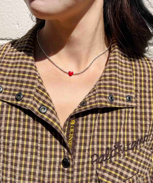 Casselini（キャセリーニ）の「Casselini(キャセリーニ)ハートキラキラネックレス（ネックレス・レディース・ブラック/レッド/ブルー・FREE）」の10枚目の写真