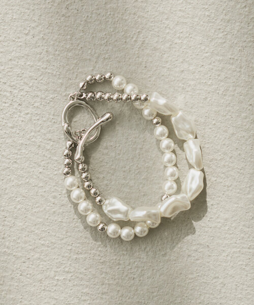 Kastane（カスタネ）の「【fiw.】ランダムパールブレスレット（ブレスレット・レディース・シルバー・FREE）」の4枚目の写真