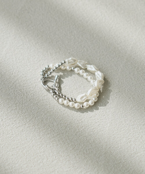 Kastane（カスタネ）の「【fiw.】ランダムパールブレスレット（ブレスレット・レディース・シルバー・FREE）」の5枚目の写真