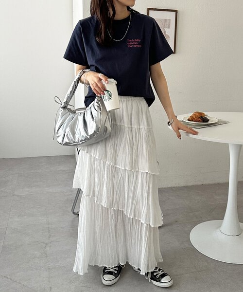 DISCOAT(ディスコート)の「メタリッグギャザーホーボーバッグ(ハンドバッグ・レディース・シャンパン/ホワイト/ブラック/シルバー・FREE)」の20枚目の写真