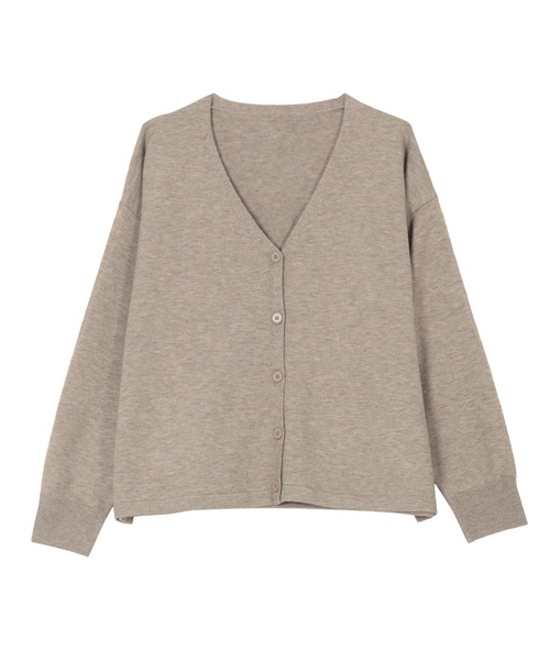 KOBE LETTUCE（コウベレタス）の「選べる2丈 メルティゆったりカーディガン（カーディガン/ボレロ・レディース・ベージュ/グレー/アイボリー系/サックスブルー/ブラック・M/M1）」の18枚目の写真