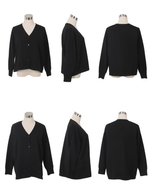 KOBE LETTUCE（コウベレタス）の「選べる2丈 メルティゆったりカーディガン（カーディガン/ボレロ・レディース・ベージュ/グレー/アイボリー系/サックスブルー/ブラック・M/M1）」の14枚目の写真