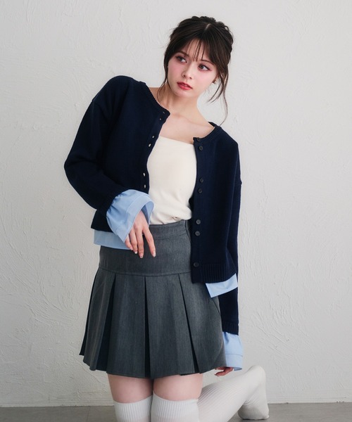 fupel（フぺル）の「2way rib camisole / カップ付き2wayリブキャミソール（キャミソール・レディース・アイボリー/ブラック・FREE）」の14枚目の写真