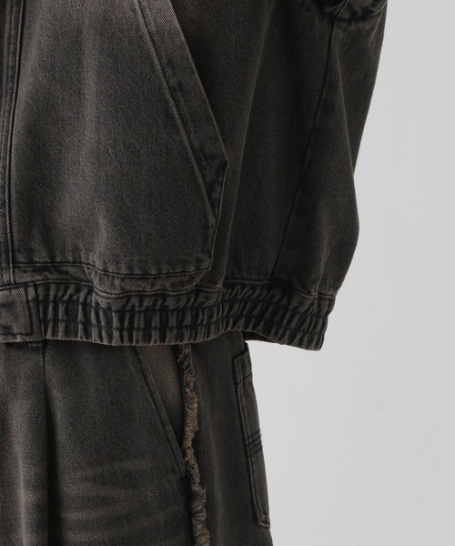HARE（ハレ）の「【SET UP対応】2WAYデニムフードブルゾン(HARE)（ブルゾン・メンズ・ブラック/ブラウン/ブルー・MEDIUM/SMALL）」の13枚目の写真