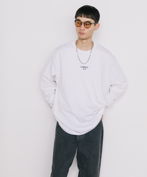 LONELY/論理（ロンリー）の「LONELY(論理)/ロンリー LONELISM10 LONG SLEEV 長袖Tシャツ（Tシャツ/カットソー・メンズ・ブラック/ホワイト・M/XL/L）」の11枚目の写真