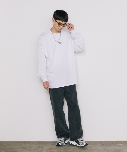 LONELY/論理（ロンリー）の「LONELY(論理)/ロンリー LONELISM10 LONG SLEEV 長袖Tシャツ（Tシャツ/カットソー・メンズ・ブラック/ホワイト・M/XL/L）」の14枚目の写真