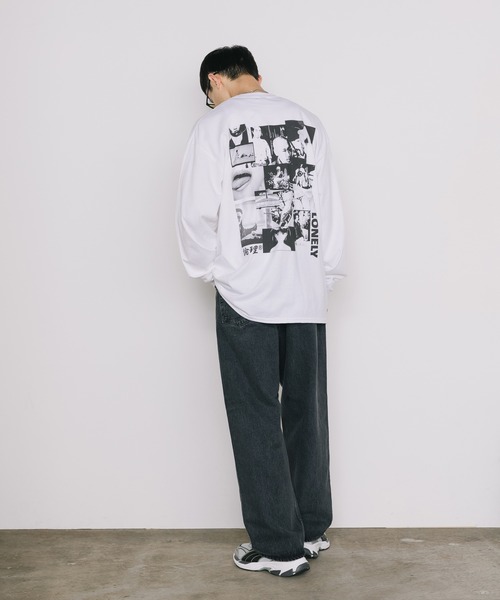 LONELY/論理（ロンリー）の「LONELY(論理)/ロンリー LONELISM10 LONG SLEEV 長袖Tシャツ（Tシャツ/カットソー・メンズ・ブラック/ホワイト・M/XL/L）」の16枚目の写真