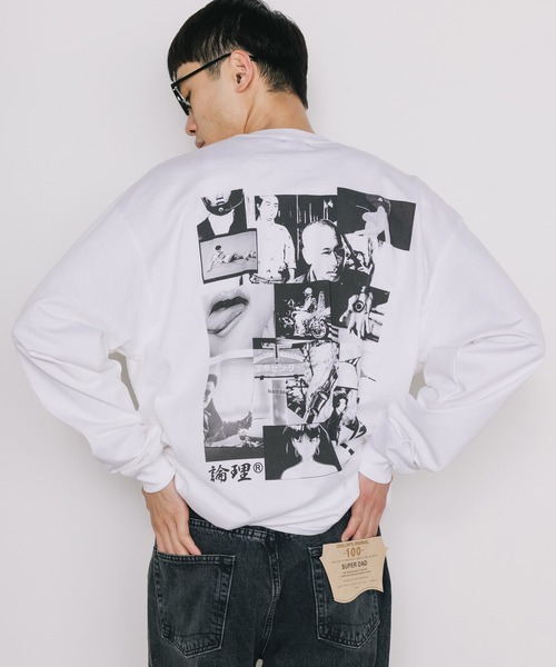 LONELY/論理（ロンリー）の「LONELY(論理)/ロンリー LONELISM10 LONG SLEEV 長袖Tシャツ（Tシャツ/カットソー・メンズ・ブラック/ホワイト・M/XL/L）」の20枚目の写真