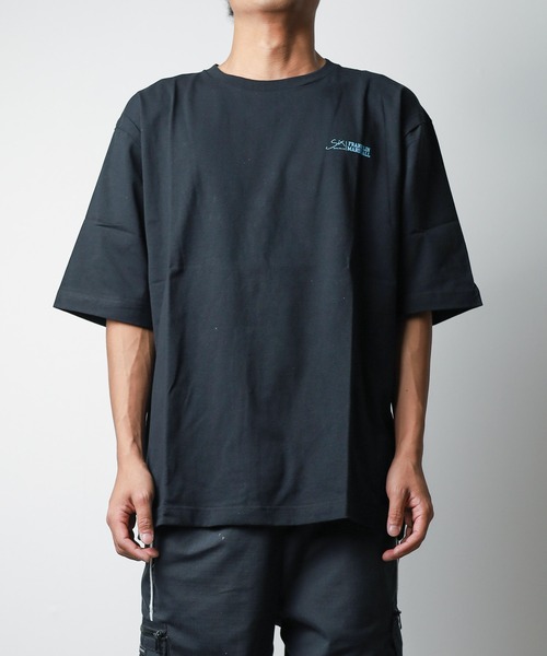 FRANKLIN & MARSHALL（フランクリンマーシャル）の「【RS】【SIXSENCERECORD×FRANKLIN & MARSHALL】BACKプリントS/S TEE（Tシャツ/カットソー・レディース・ホワイト/ブラック・LARGE/MEDIUM）」の5枚目の写真