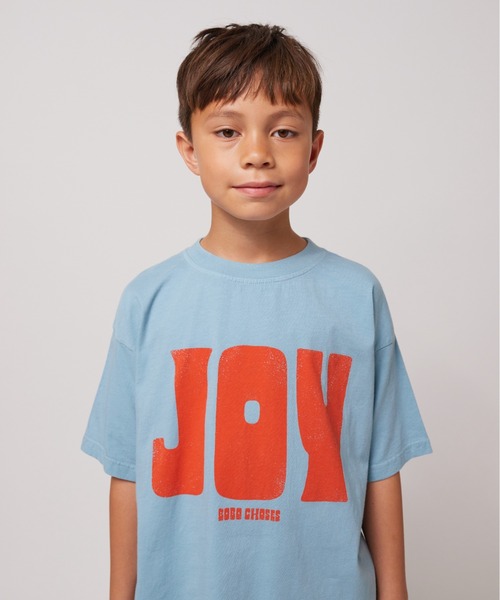 BOBO CHOSES(ボボショーズ)の「Joy T-shirt(Tシャツ/カットソー・キッズ・サックスブルー・100/110/120/130/140)」の1枚目の写真