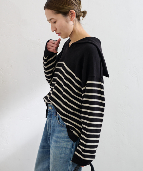 FRAMeWORK（フレームワーク）の「セーラーカラーBD ニット（ニット