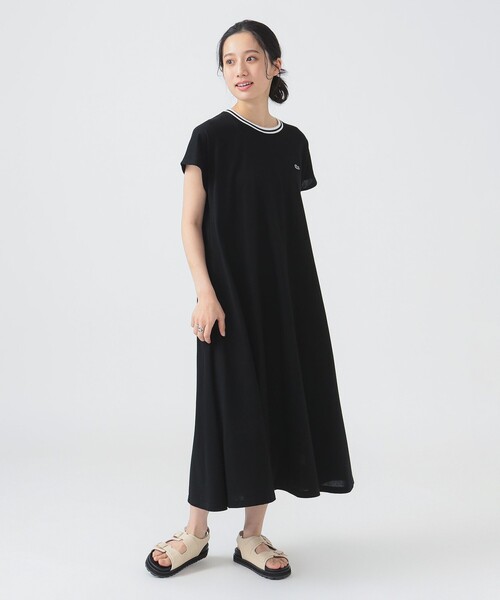 【別注】LACOSTE◆カノコ クルーネック ワンピース　Sサイズ LACOSTE ワンピース 「別注」LACOSTE / カノコ クルーネック