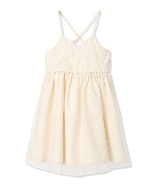 Piet（ピエット）の「レース使いチュールビスチェ ワンピース（ワンピース・キッズ・ブラック/オフホワイト・100/120/130/110）」の21枚目の写真