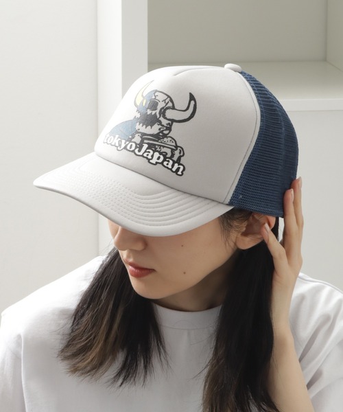 TOY　MACHINE（トイ　マシーン）の「【TOY MACHINE/トイマシーン】 TMC TKY TRUCKER CAP / トラッカー キャップ（キャップ・メンズ・グレー/ブルー/グリーン・57~59cm）」の2枚目の写真