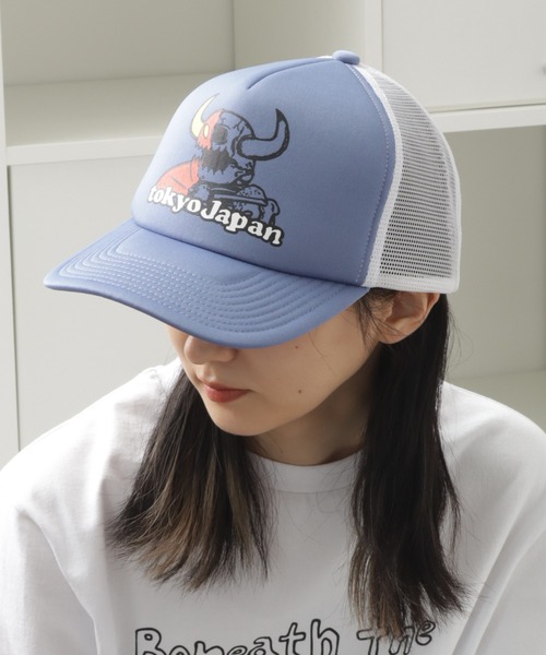TOY　MACHINE（トイ　マシーン）の「【TOY MACHINE/トイマシーン】 TMC TKY TRUCKER CAP / トラッカー キャップ（キャップ・メンズ・グレー/ブルー/グリーン・57~59cm）」の3枚目の写真