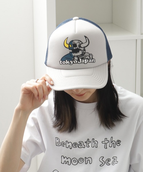 TOY　MACHINE（トイ　マシーン）の「【TOY MACHINE/トイマシーン】 TMC TKY TRUCKER CAP / トラッカー キャップ（キャップ・メンズ・グレー/ブルー/グリーン・57~59cm）」の6枚目の写真