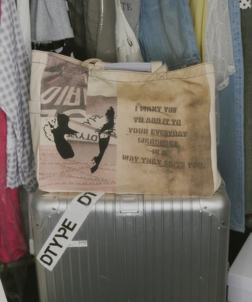 DTYYPE(ドタイプ)の「DTYYPEグラフィックトートバッグ(トートバッグ・レディース・アイボリー・FREE)」の9枚目の写真