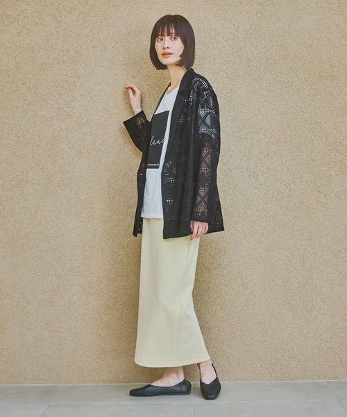 LAKOLE(ラコレ)の「箔プリントアソートロゴT / 328630(Tシャツ/カットソー・レディース・ブラック/オフホワイト/チャコール/ホワイト/ブラウン・FREE)」の9枚目の写真