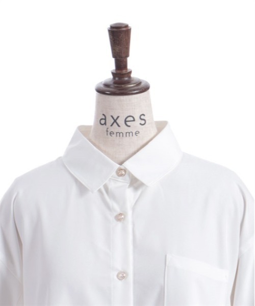 axes femme(アクシーズファム)の「ボリュームスリーブブラウス(シャツ/ブラウス・レディース・ホワイト/ブルー/チャコール・FREE)」の22枚目の写真