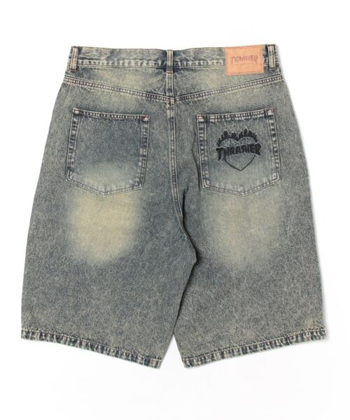 THRASHER(スラッシャー)の「【ムラサキスポーツ限定】THRASHER/スラッシャー デニムショーツ 膝下丈 ブランド刺繍 253TH1SP042(その他パンツ・メンズ・ブラック/インディゴブルー・M/L)」の3枚目の写真