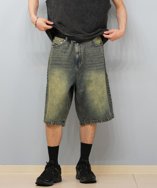 THRASHER(スラッシャー)の「【ムラサキスポーツ限定】THRASHER/スラッシャー デニムショーツ 膝下丈 ブランド刺繍 253TH1SP042(その他パンツ・メンズ・ブラック/インディゴブルー・M/L)」の17枚目の写真