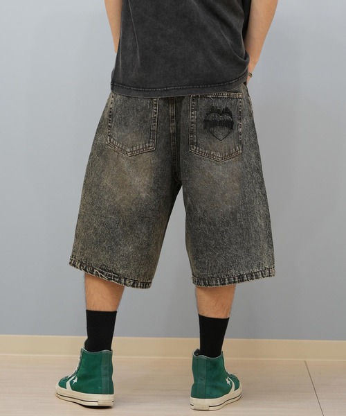 THRASHER(スラッシャー)の「【ムラサキスポーツ限定】THRASHER/スラッシャー デニムショーツ 膝下丈 ブランド刺繍 253TH1SP042(その他パンツ・メンズ・ブラック/インディゴブルー・M/L)」の14枚目の写真
